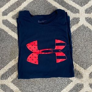 mens navy under armour shirt sleeve